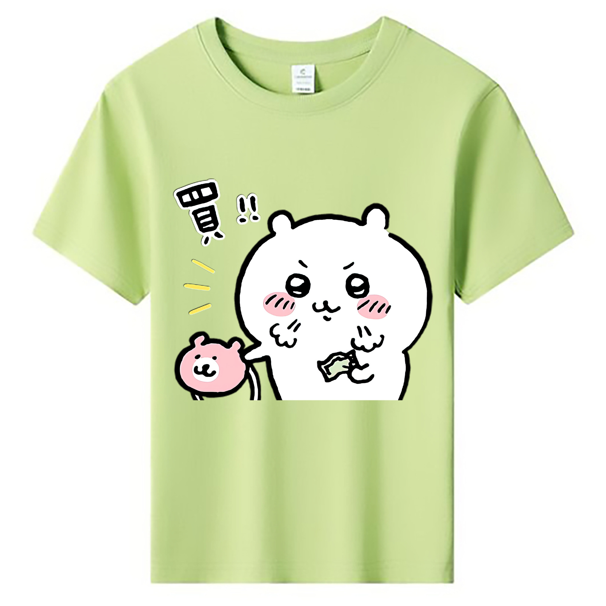 （画像用） ちいかわ ちいかわ Chii-kawa chiikawa 綿100％キッズTシャツ（フロントプリント）